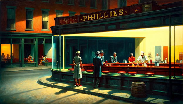 Nighthawks by ChatGPT.